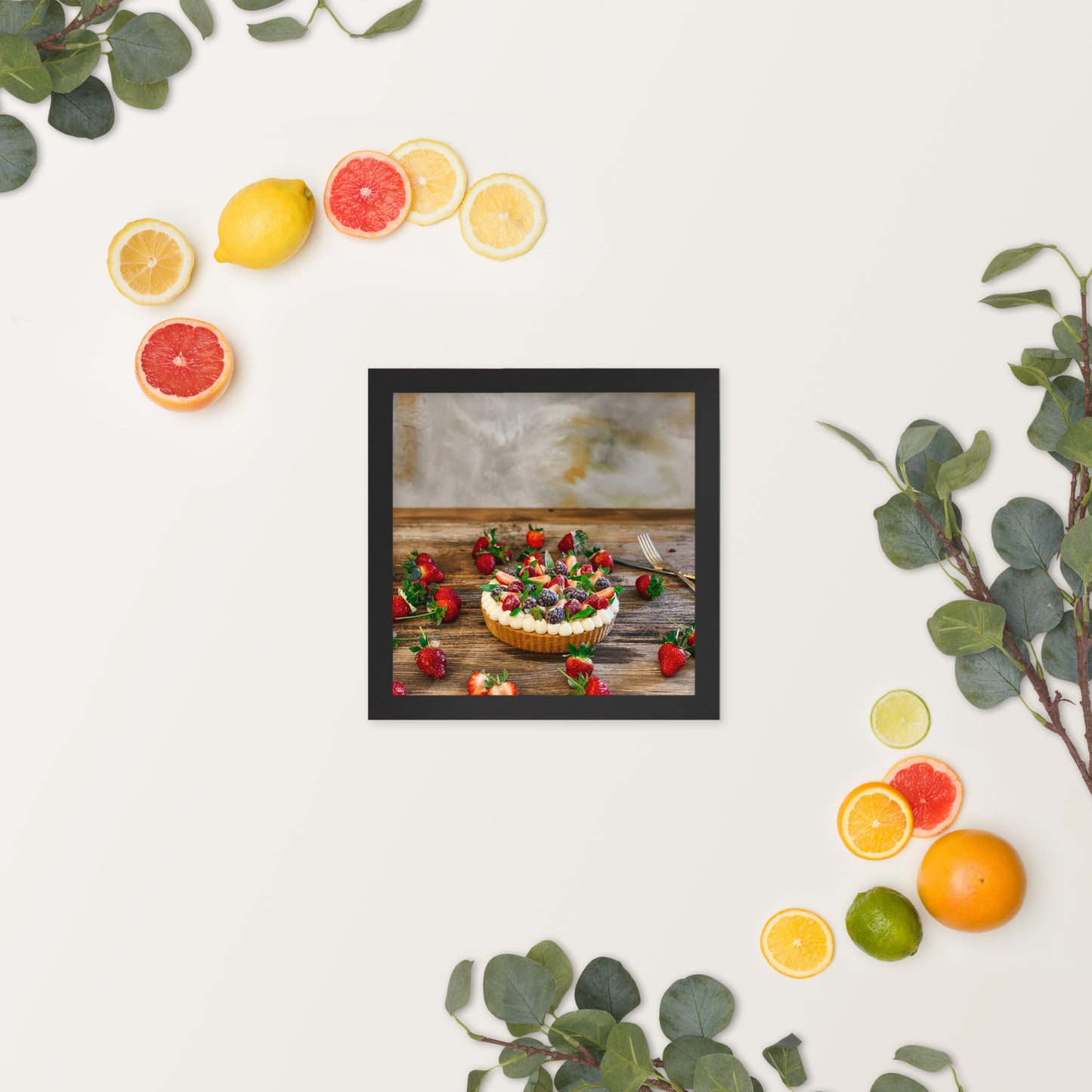 Love Joy Bestseller Fruit Tart Luster Framed Poster