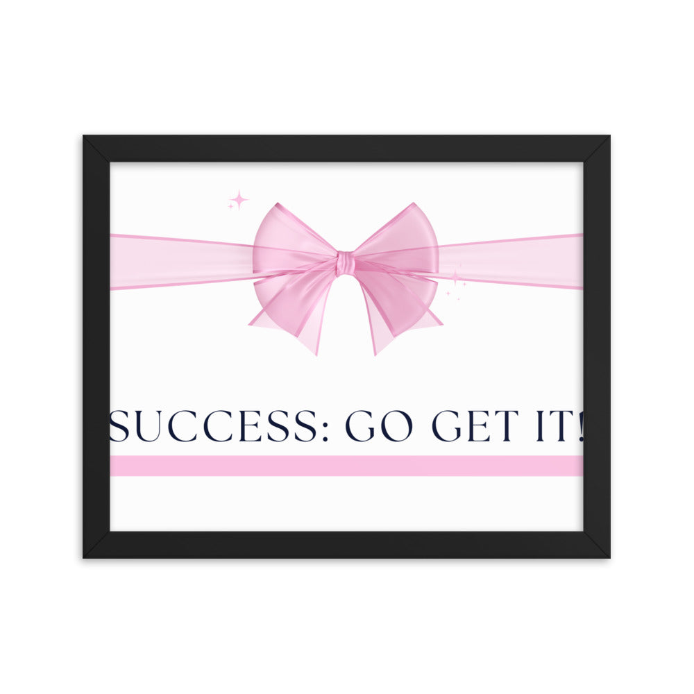 Love Joy Bestseller Success Go Get It Framed Poster