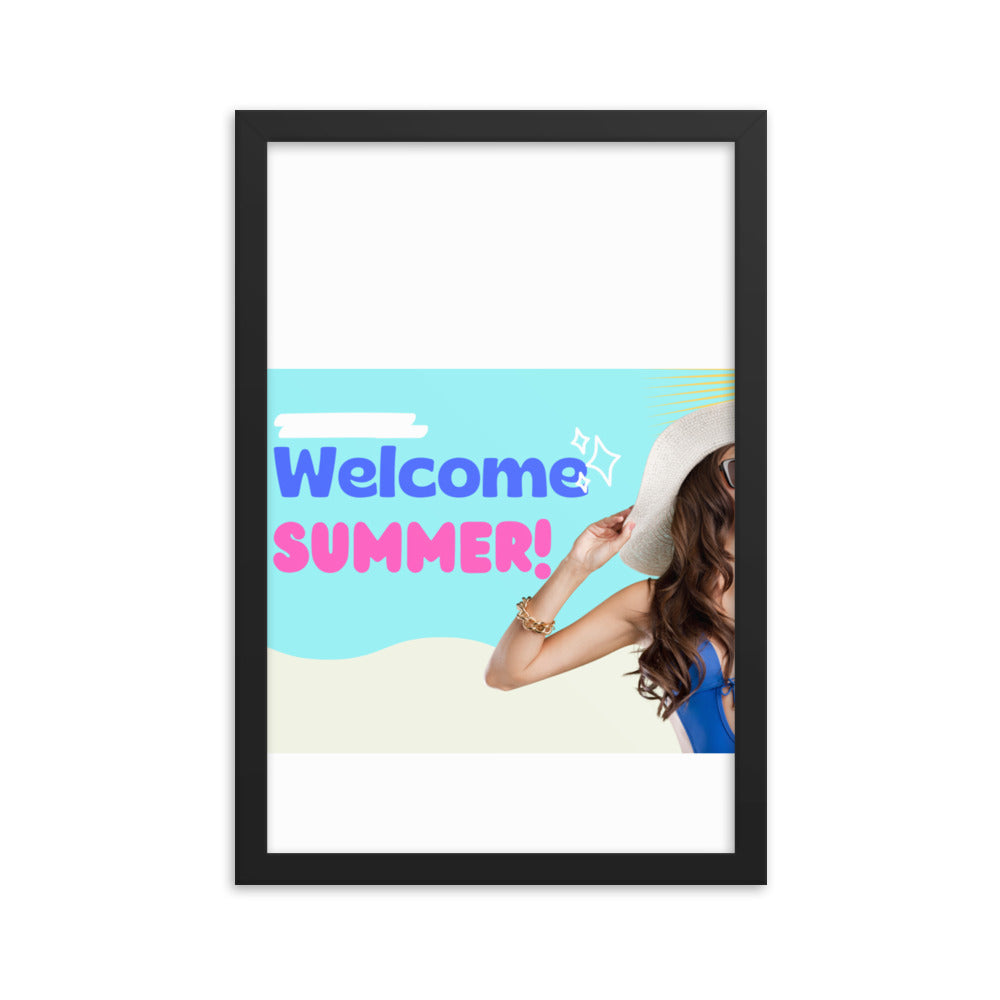 Love Joy Bestseller Welcome Summer Framed Poster