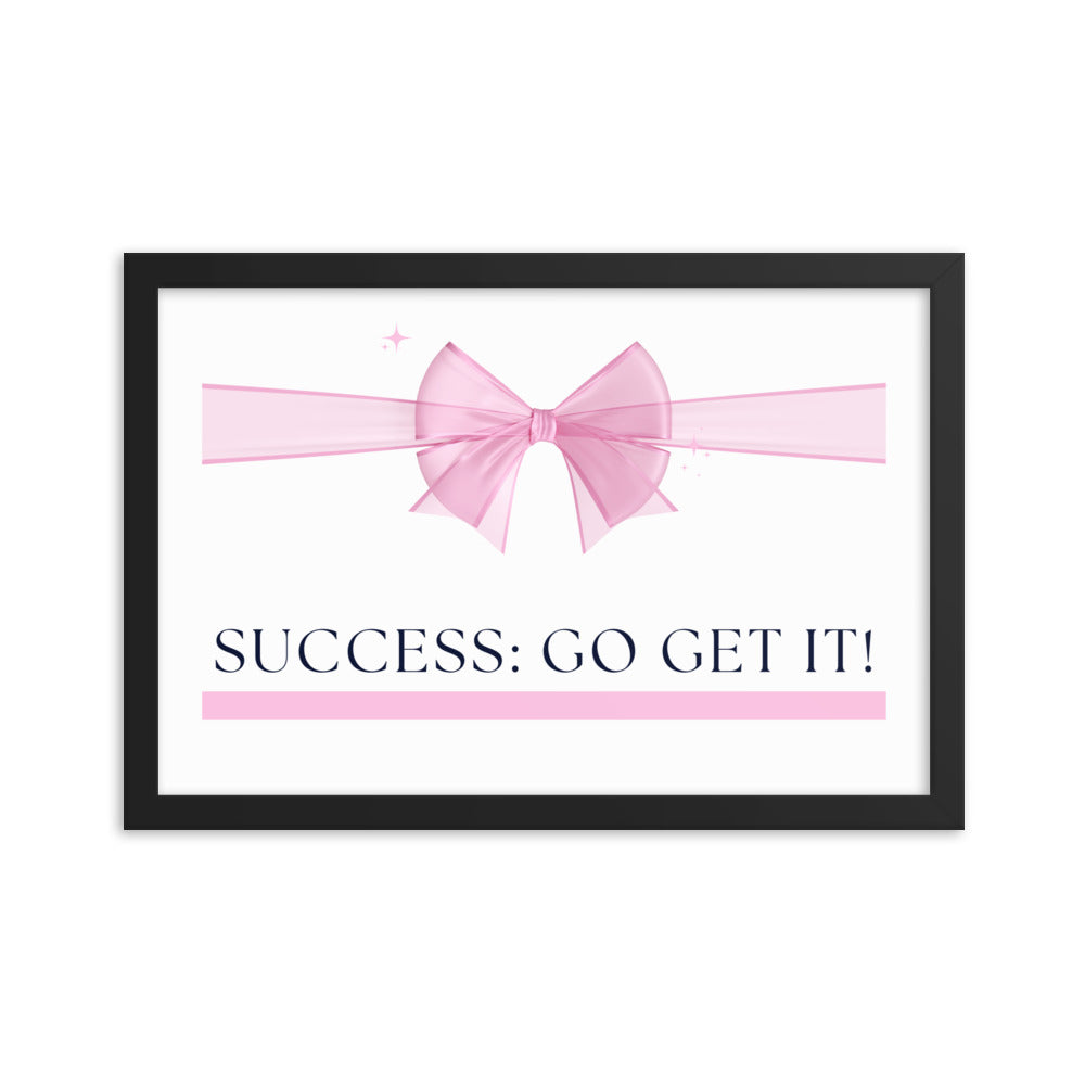 Love Joy Bestseller Success Go Get It Framed Poster