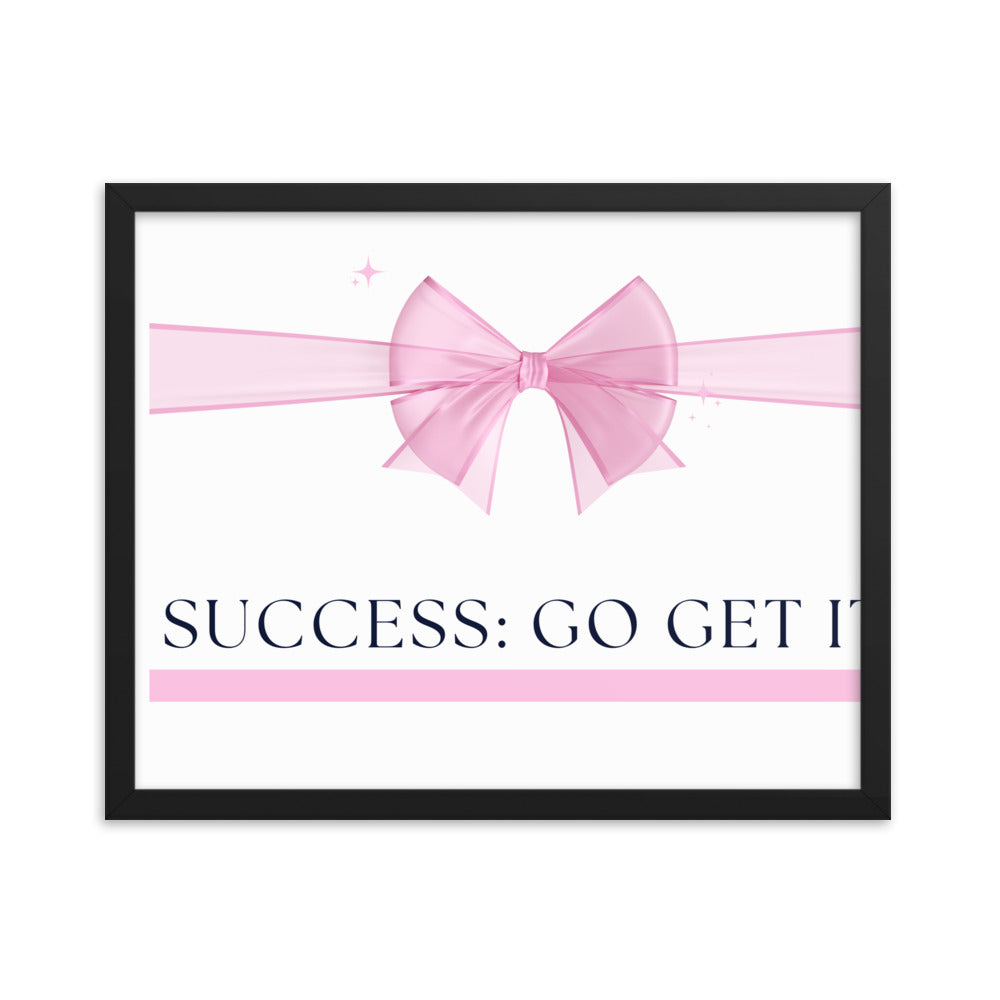 Love Joy Bestseller Success Go Get It Framed Poster