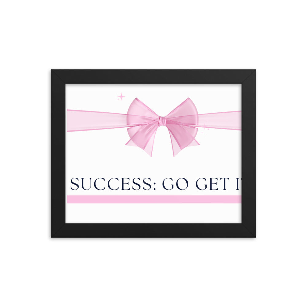 Love Joy Bestseller Success Go Get It Framed Poster