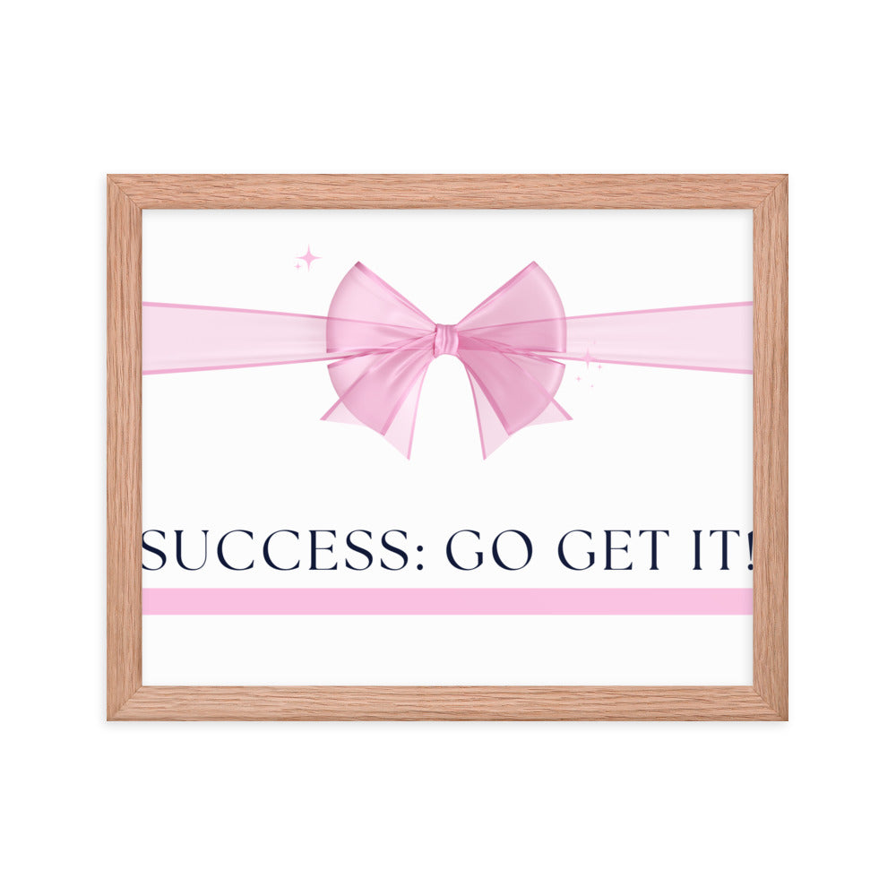 Love Joy Bestseller Success Go Get It Framed Poster