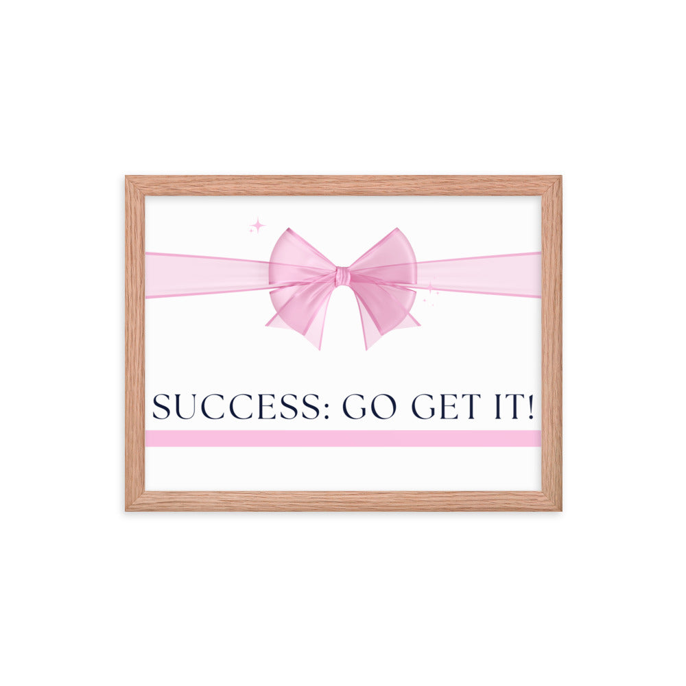 Love Joy Bestseller Success Go Get It Framed Poster