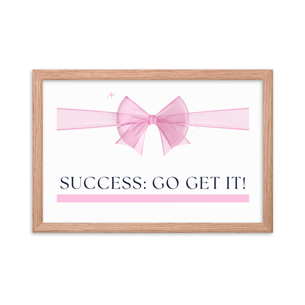 Love Joy Bestseller Success Go Get It Framed Poster