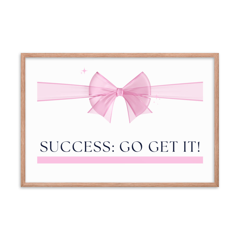 Love Joy Bestseller Success Go Get It Framed Poster