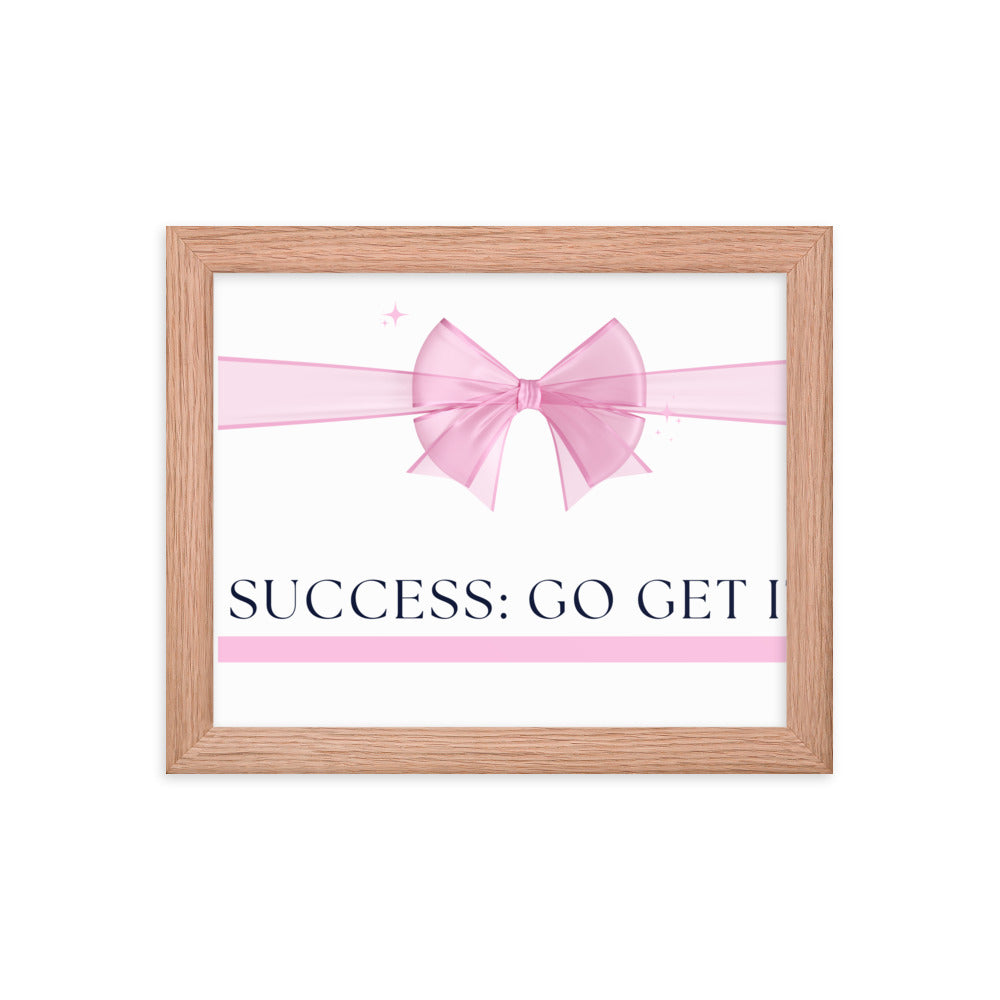 Love Joy Bestseller Success Go Get It Framed Poster