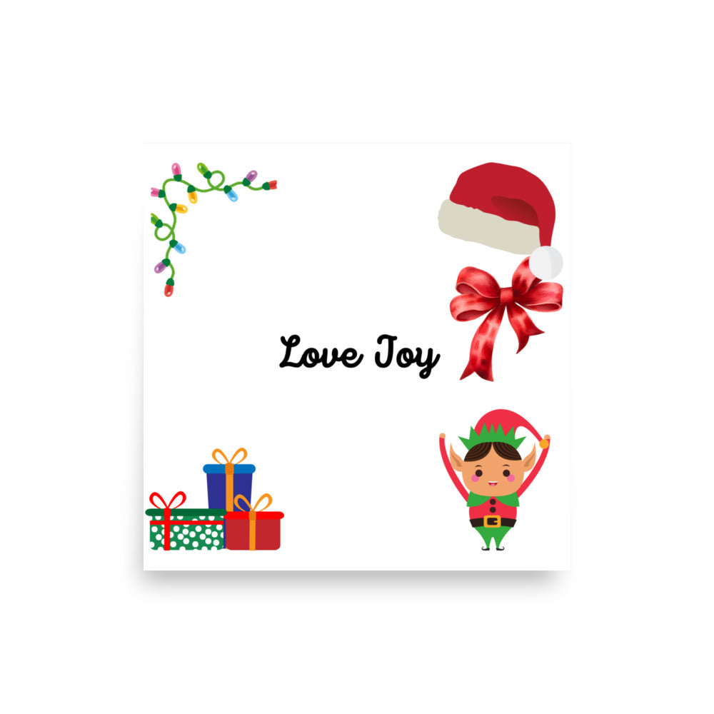 Love Joy Tis The Season Poster