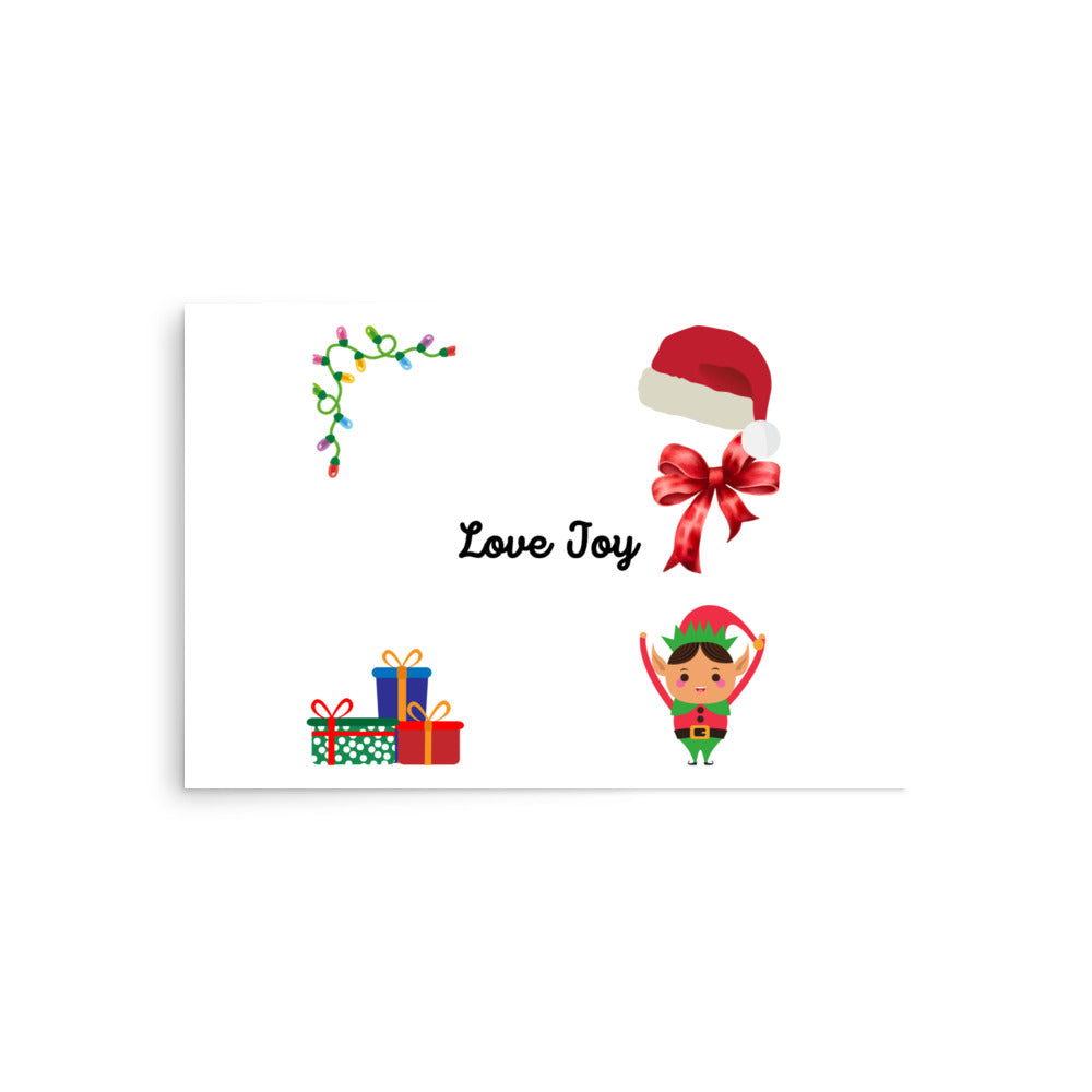 Love Joy Tis The Season Poster