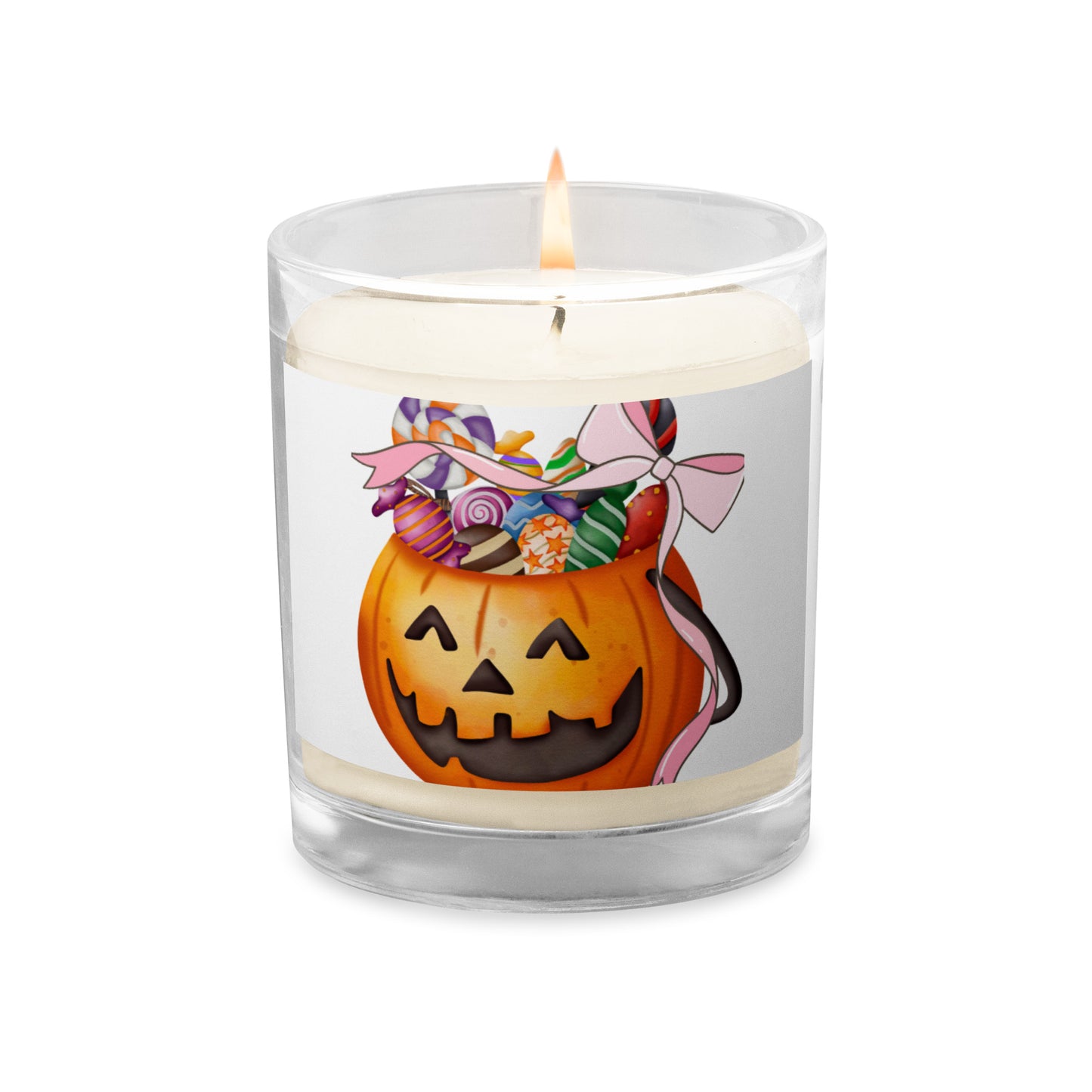 Love Joy Sweet Halloween Glass Jar Soy Wax Candle