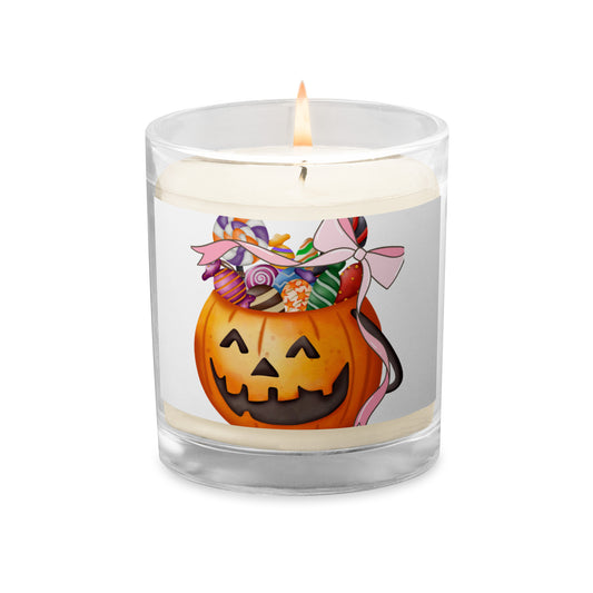 Love Joy Sweet Halloween Glass Jar Soy Wax Candle