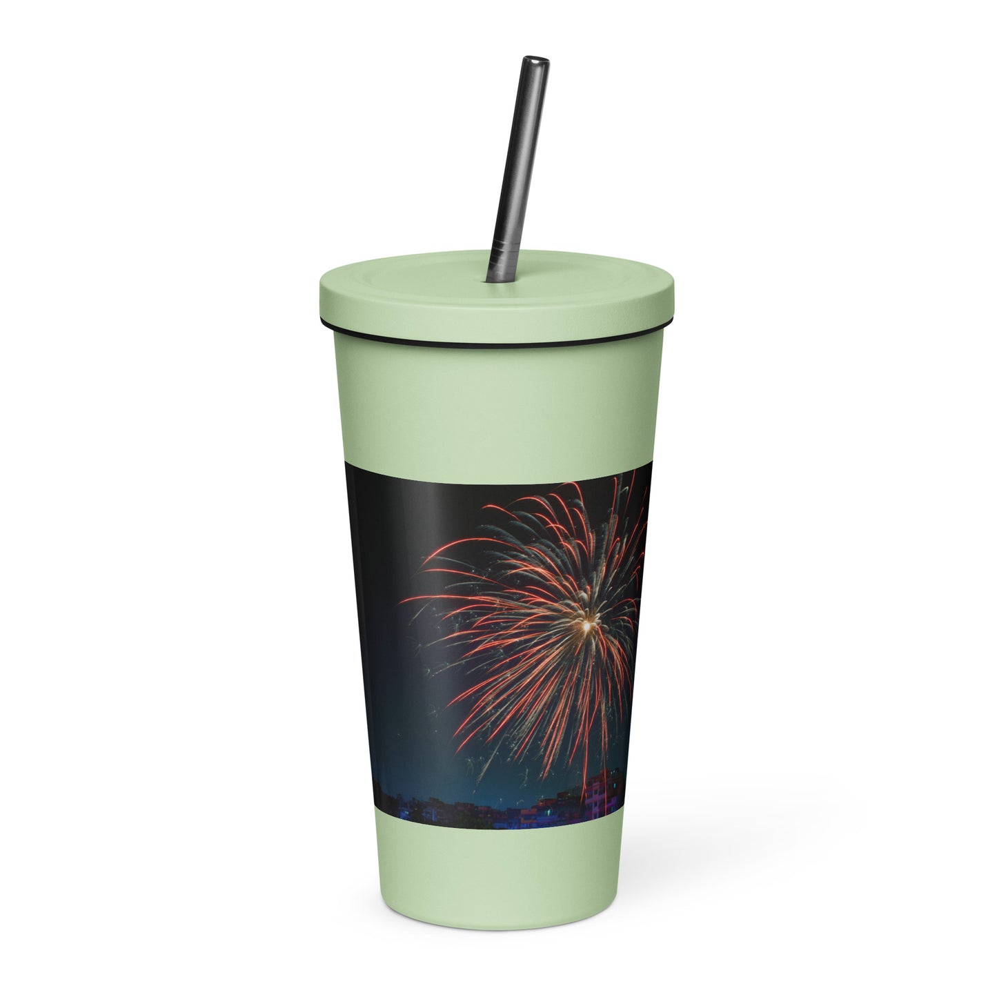 Love Joy Insulated 4th Of July Tumbler With A Straw