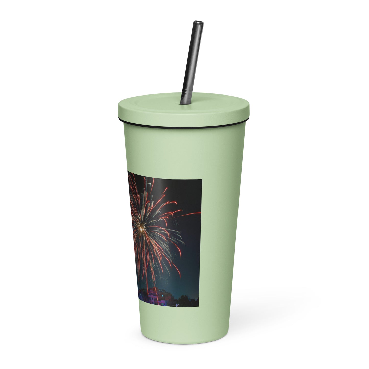 Love Joy Insulated 4th Of July Tumbler With A Straw