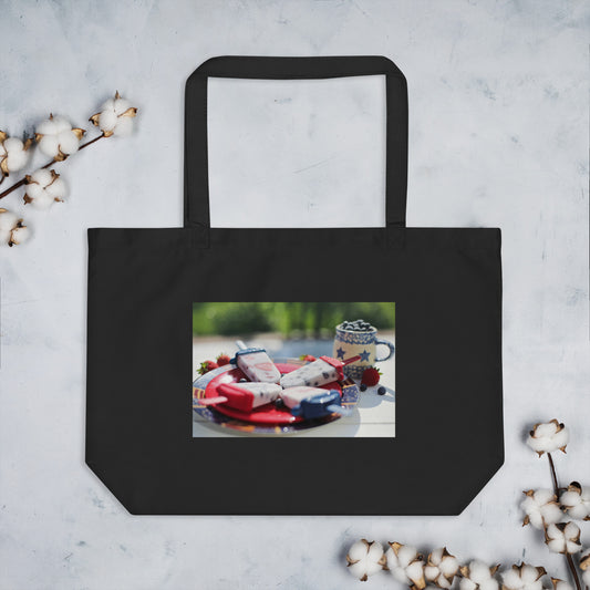 Love Joy Bestseller Festive Berries Large Organic Tote Bag