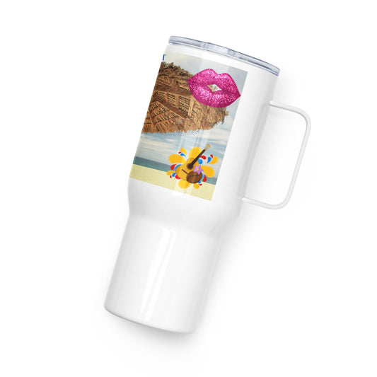 Love Joy Stay Groovy Travel Mug With A Handle