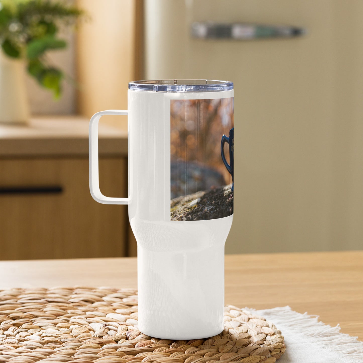 Love Joy World Champion Dad Travel Mug With A Handle