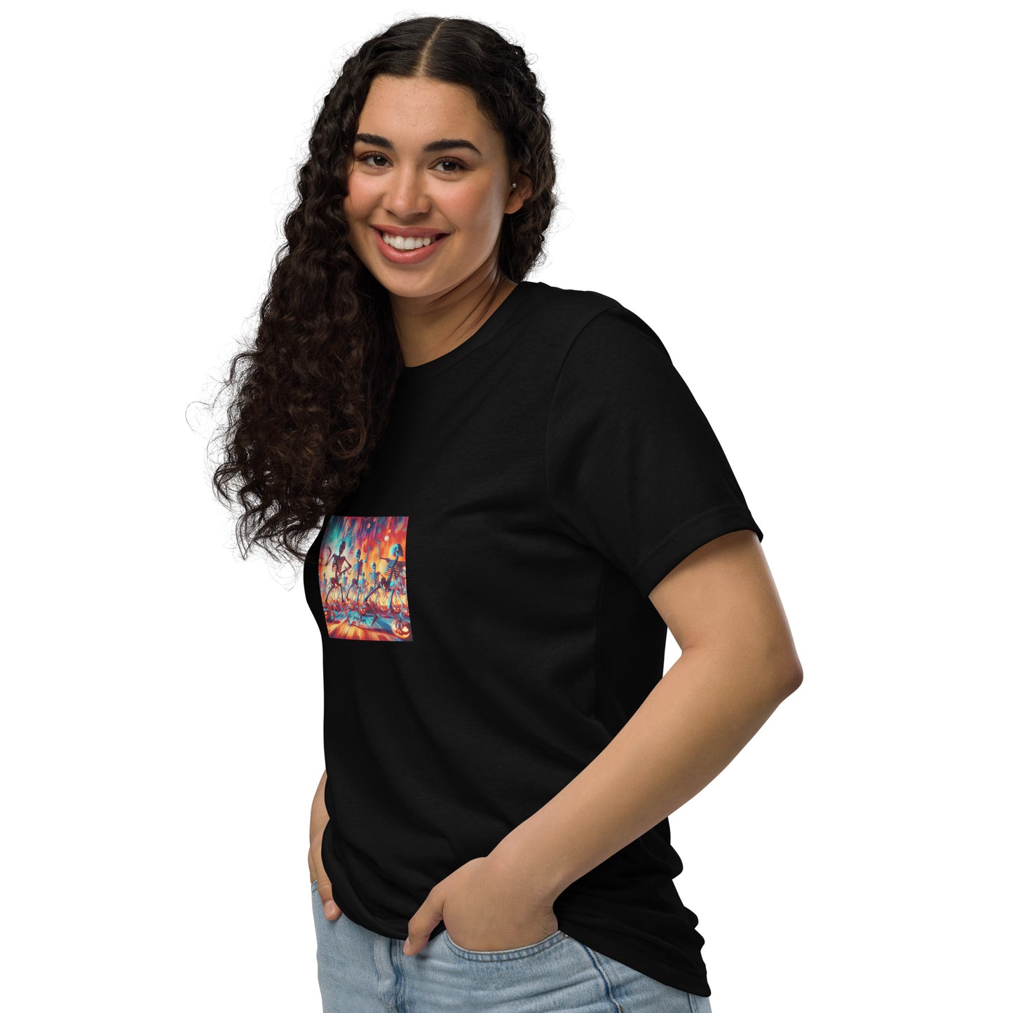 Love Joy Unisex Dancing Skeletons Staple Eco T-Shirt