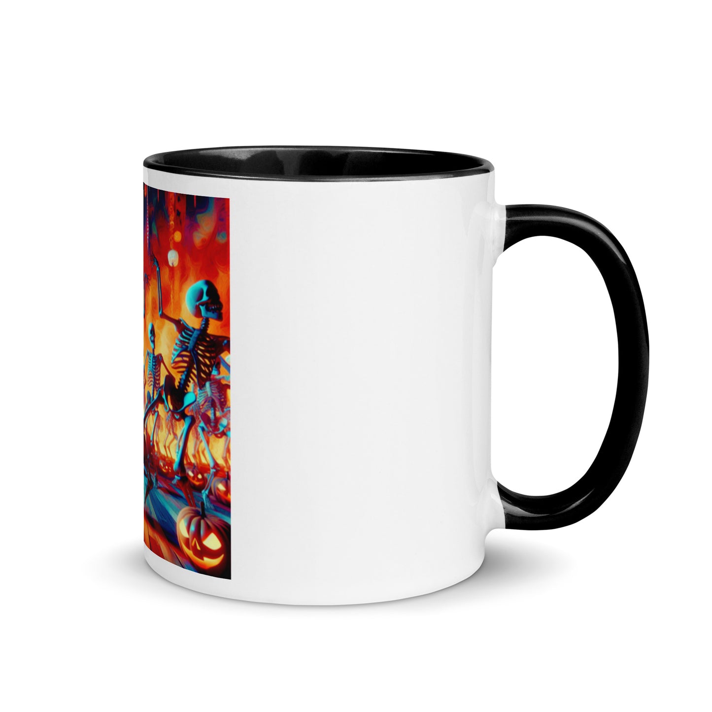 Love Joy Dancing Skeletons Mug With Color Inside