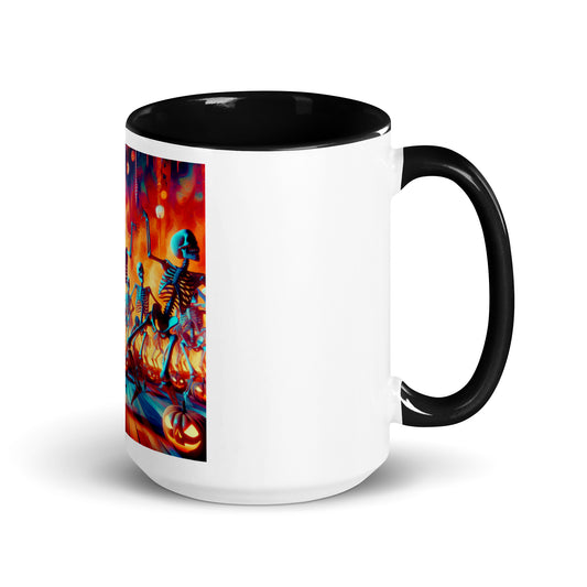 Love Joy Dancing Skeletons Mug With Color Inside