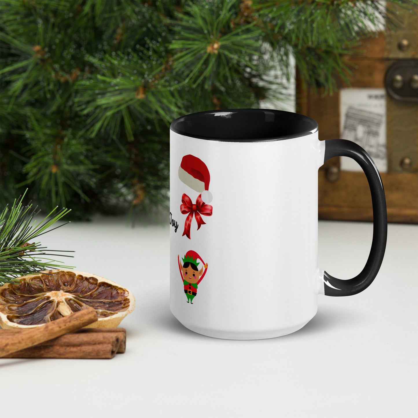 Love Joy Tis The Season Mug With Color Inside