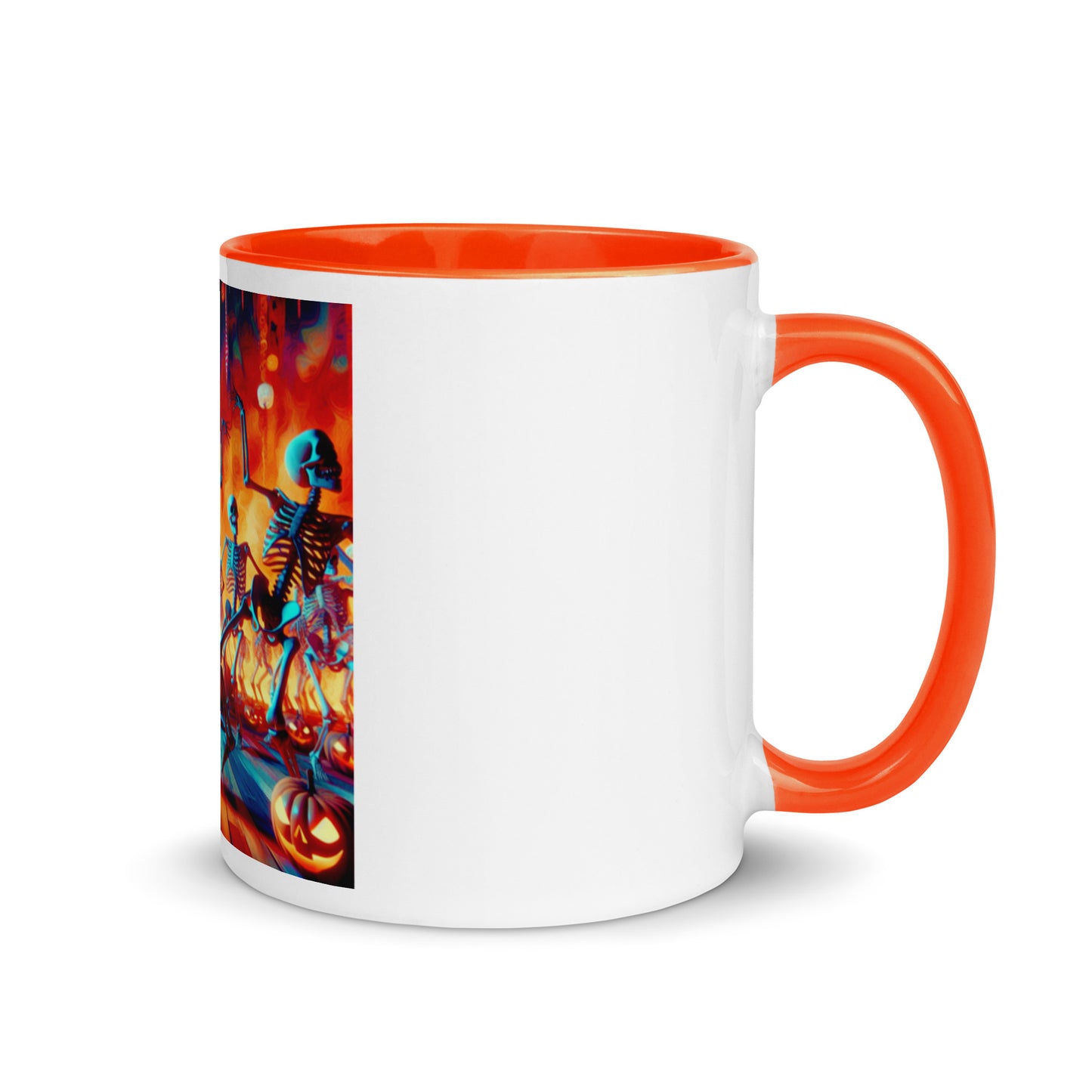 Love Joy Dancing Skeletons Mug With Color Inside