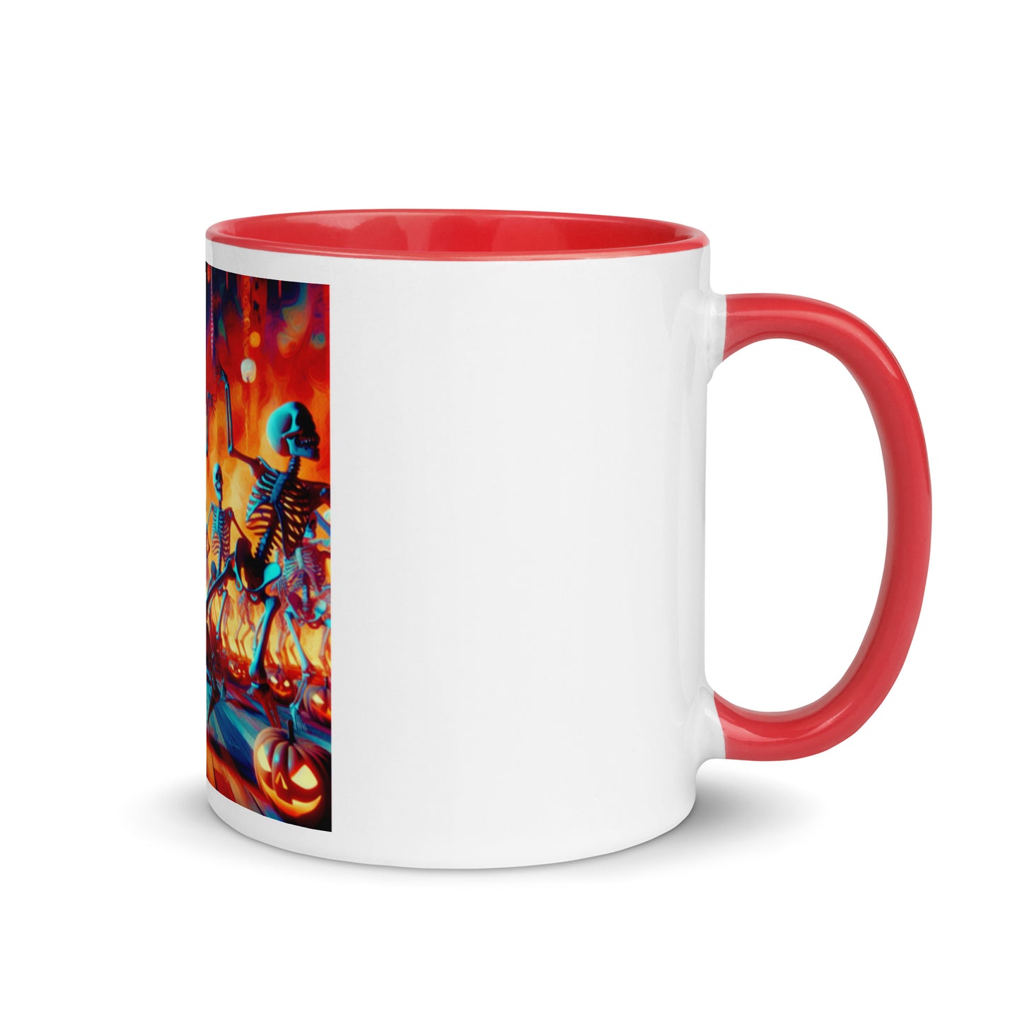 Love Joy Dancing Skeletons Mug With Color Inside