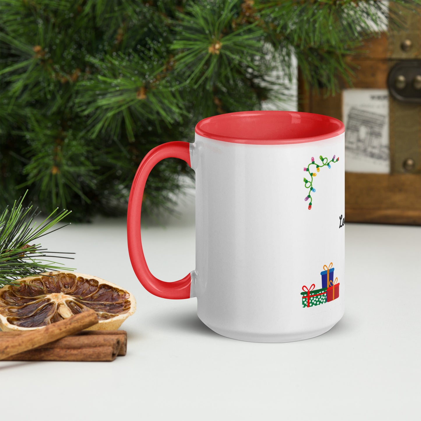 Love Joy Tis The Season Mug With Color Inside