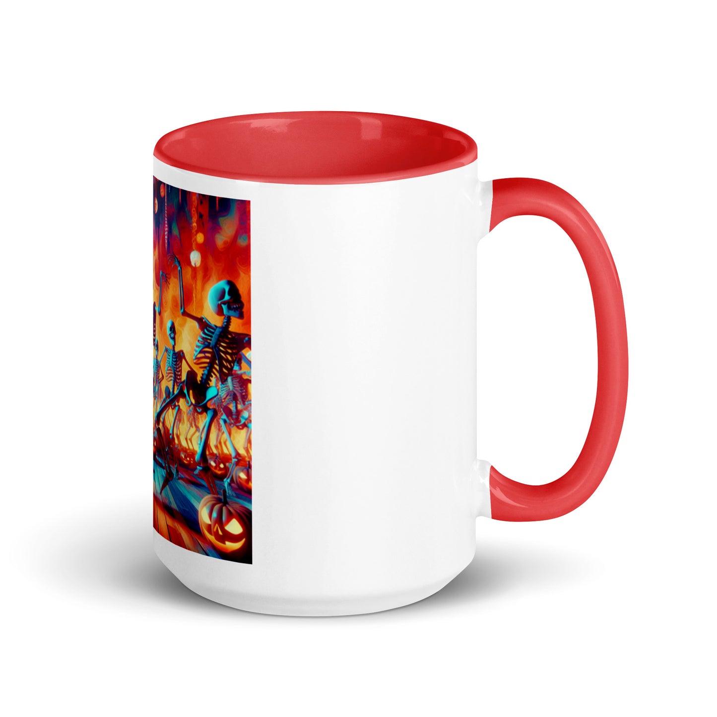 Love Joy Dancing Skeletons Mug With Color Inside