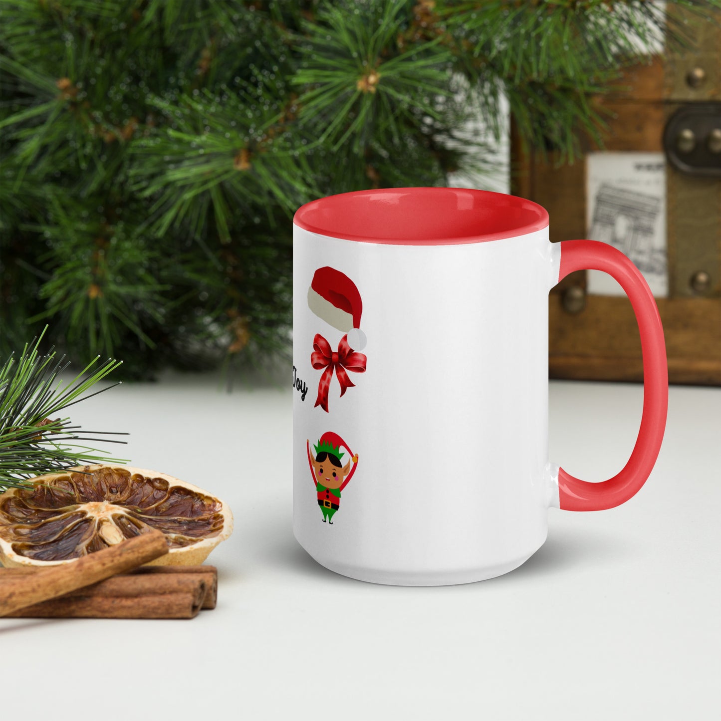 Love Joy Tis The Season Mug With Color Inside