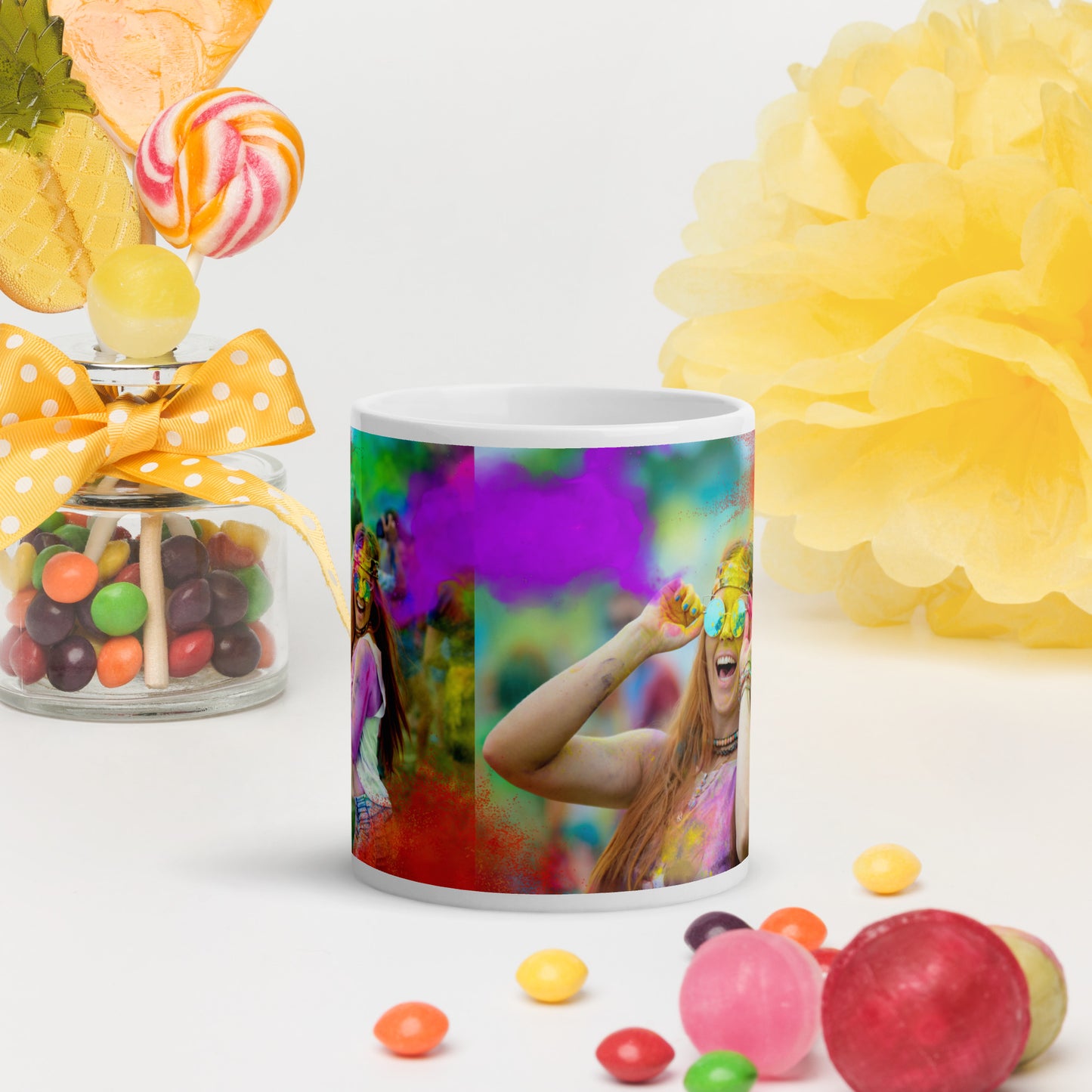 Love Joy Bestseller Celebration Loves White Glossy Mug