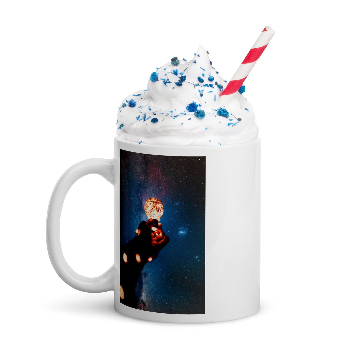 Love Joy Bestseller Cosmic White Glossy Mug