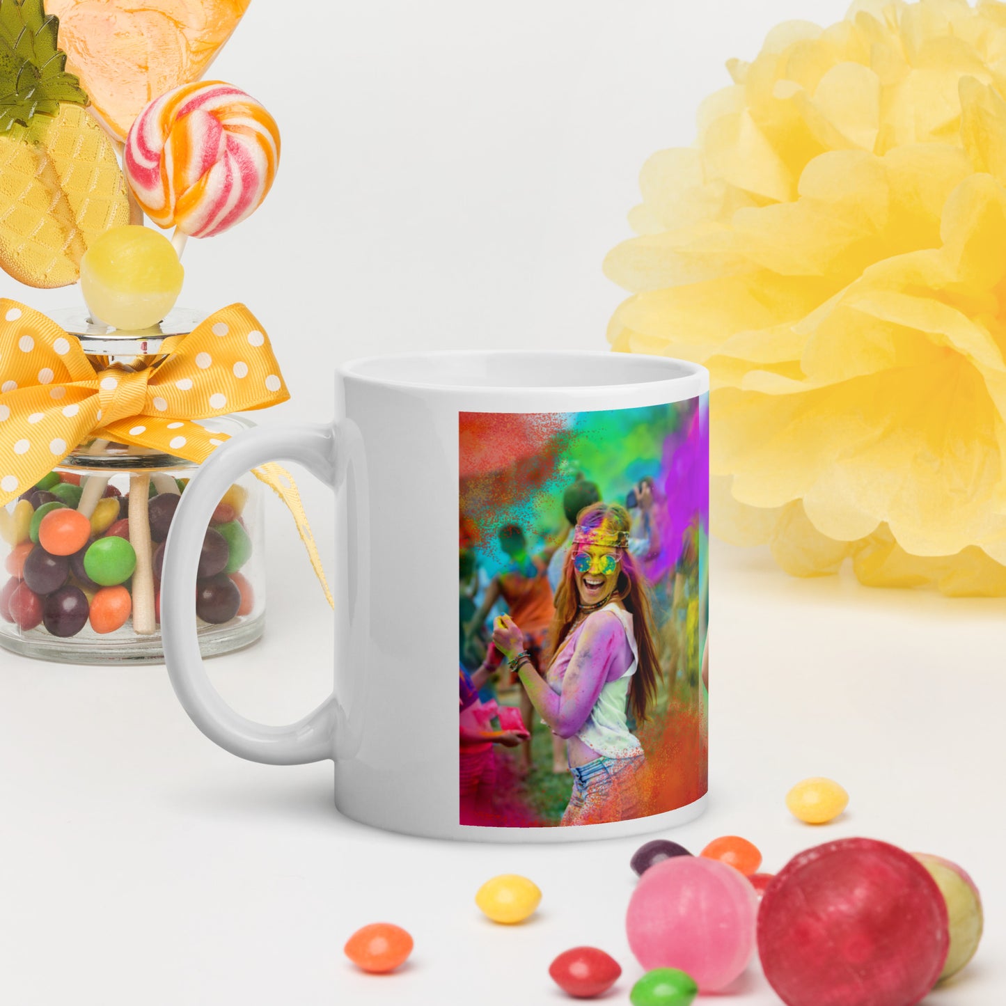 Love Joy Bestseller Celebration Loves White Glossy Mug