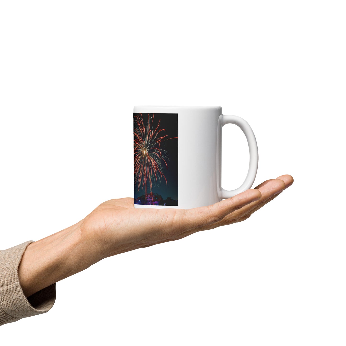 Love Joy Bestseller 4th Of July White Glossy Mug