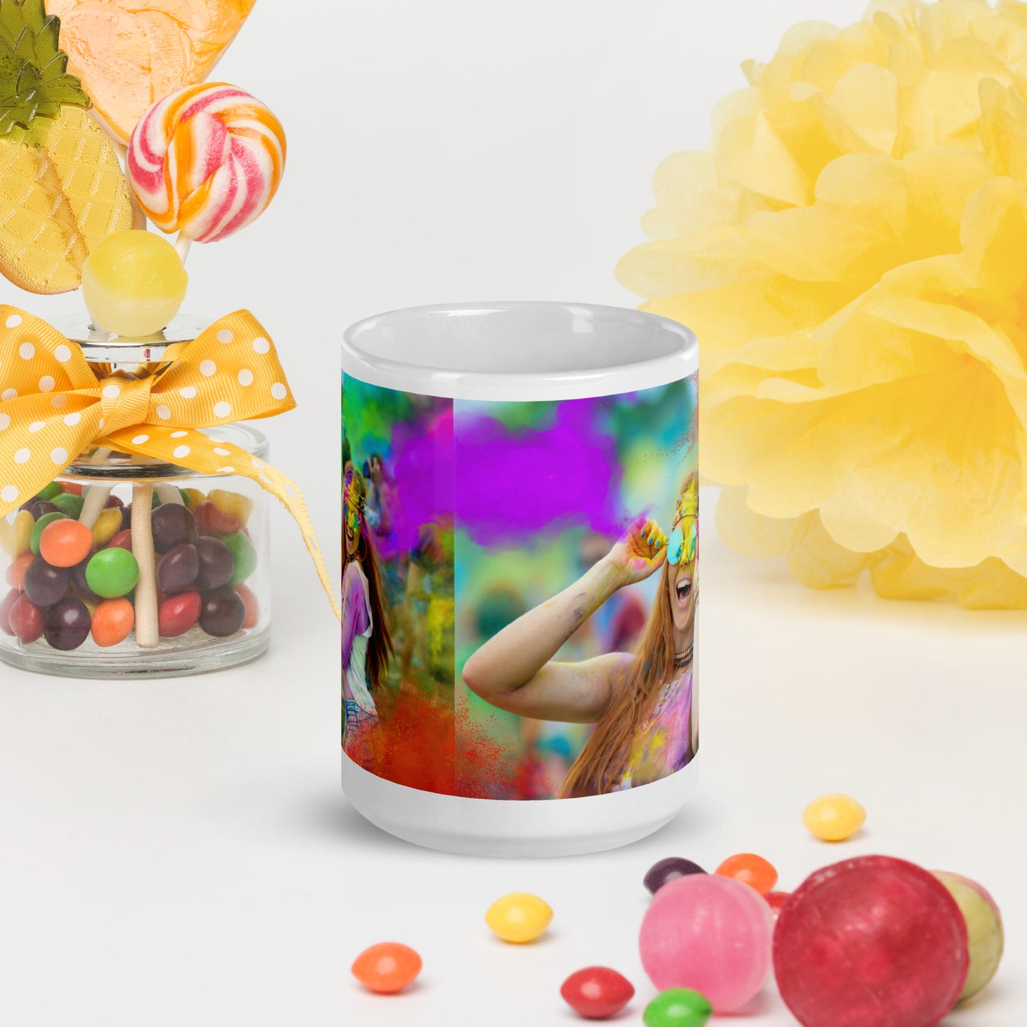 Love Joy Bestseller Celebration Loves White Glossy Mug