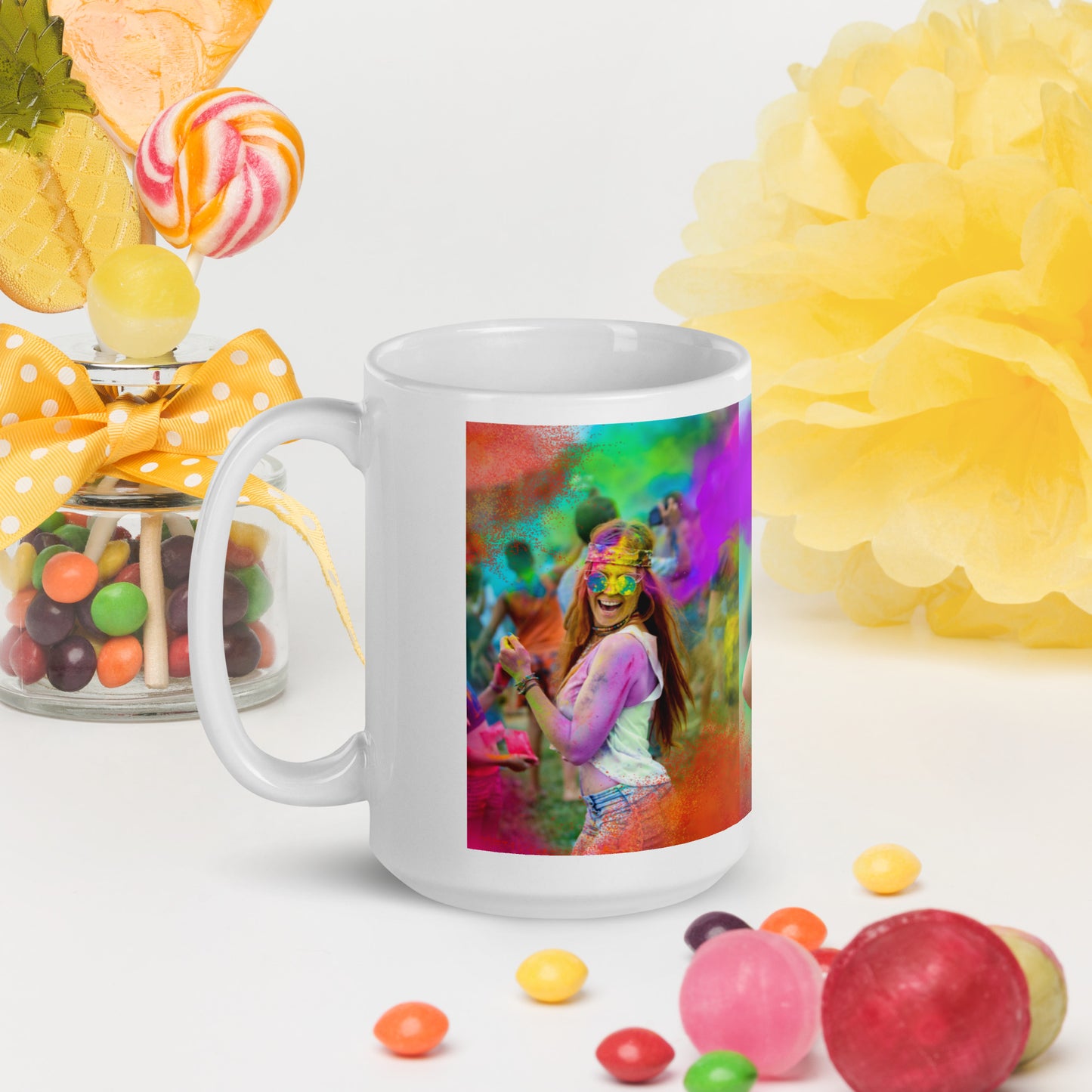 Love Joy Bestseller Celebration Loves White Glossy Mug