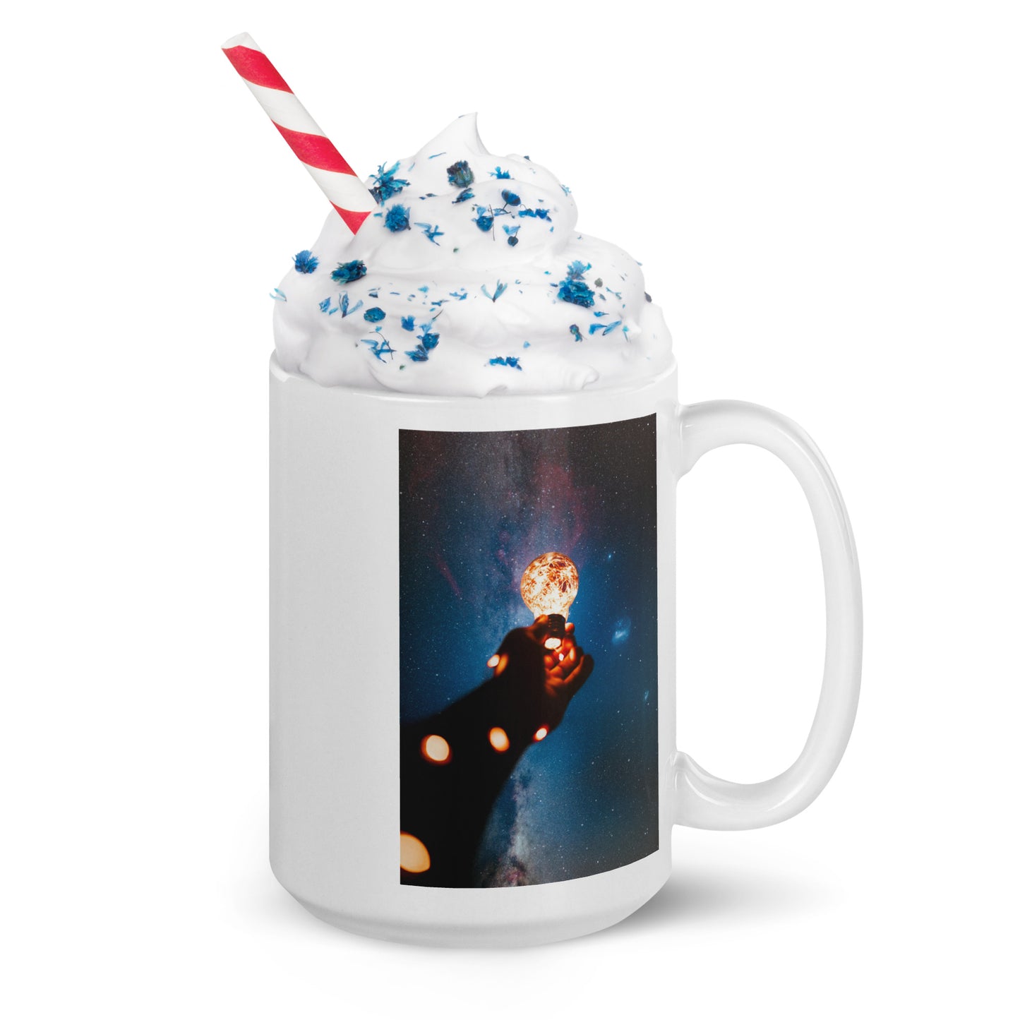 Love Joy Bestseller Cosmic White Glossy Mug