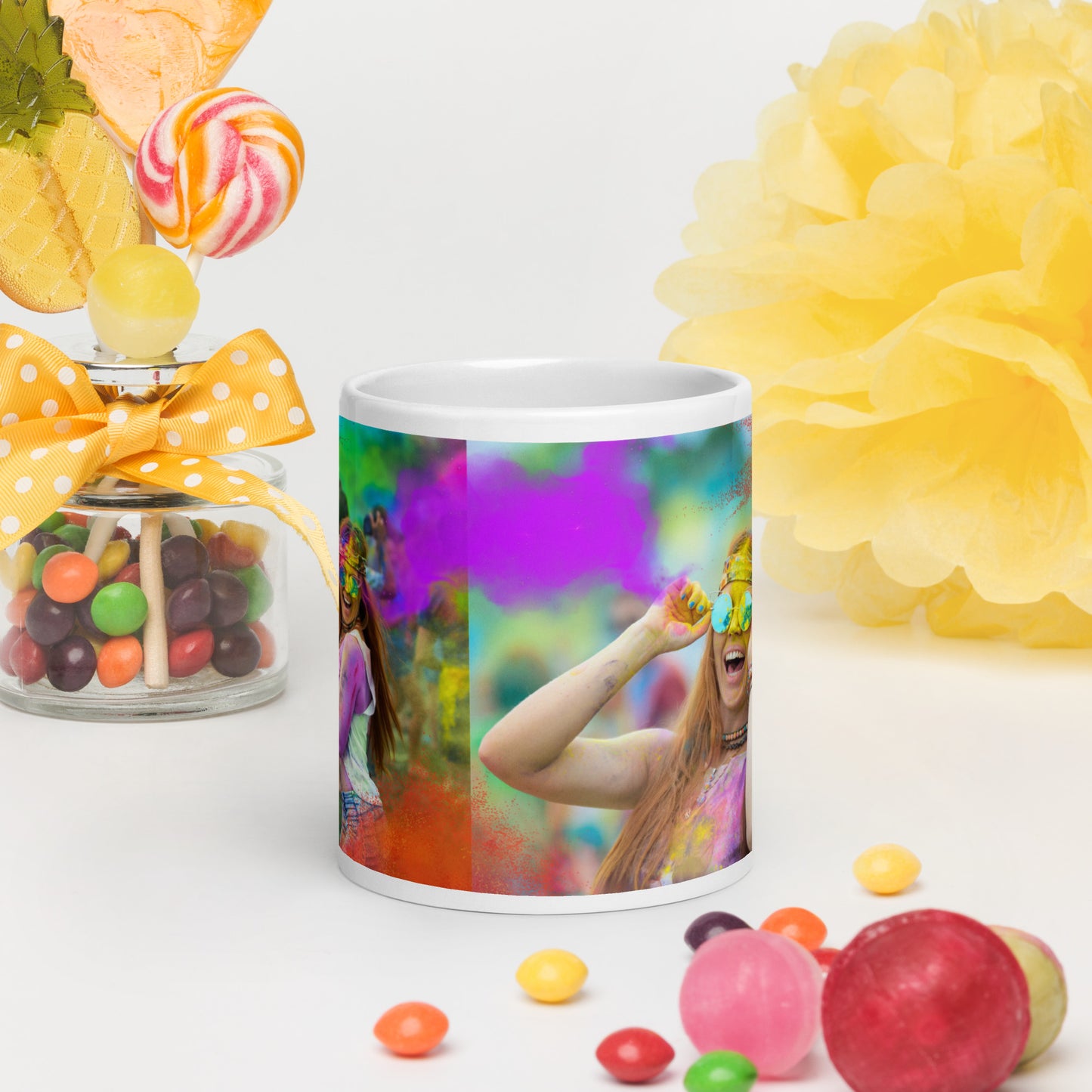 Love Joy Bestseller Celebration Loves White Glossy Mug