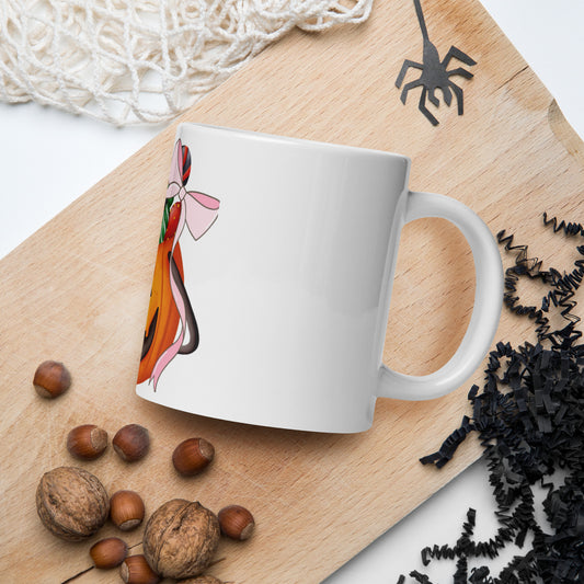 Love Joy Sweet Halloween White Glossy Mug