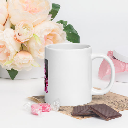 Love Joy Coquette White Glossy Mug