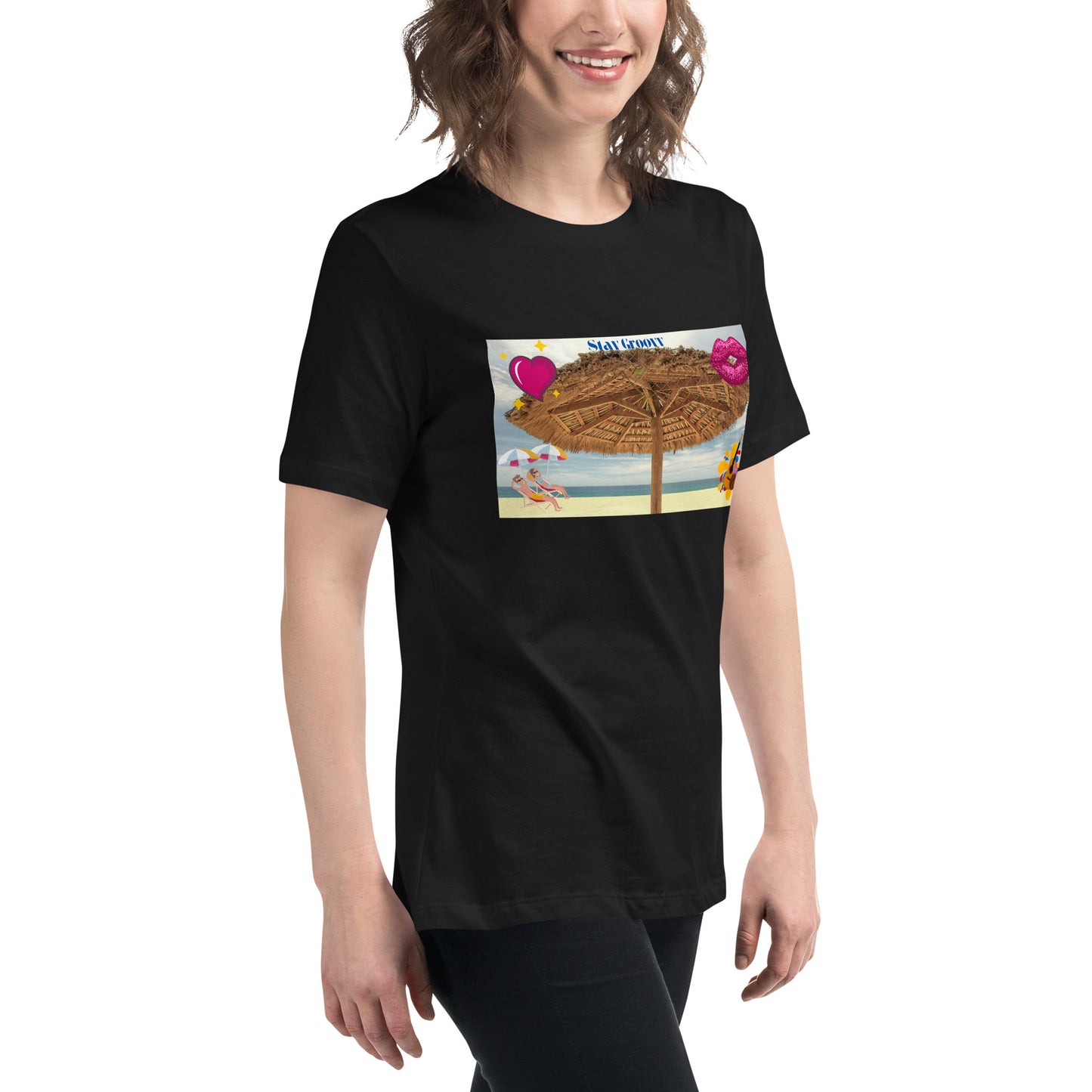 Love Joy Stay Groovy Women's Relaxed T-Shirt