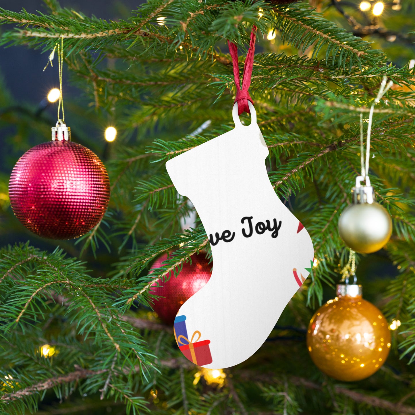 Love Joy Tis The Season Wooden Ornaments