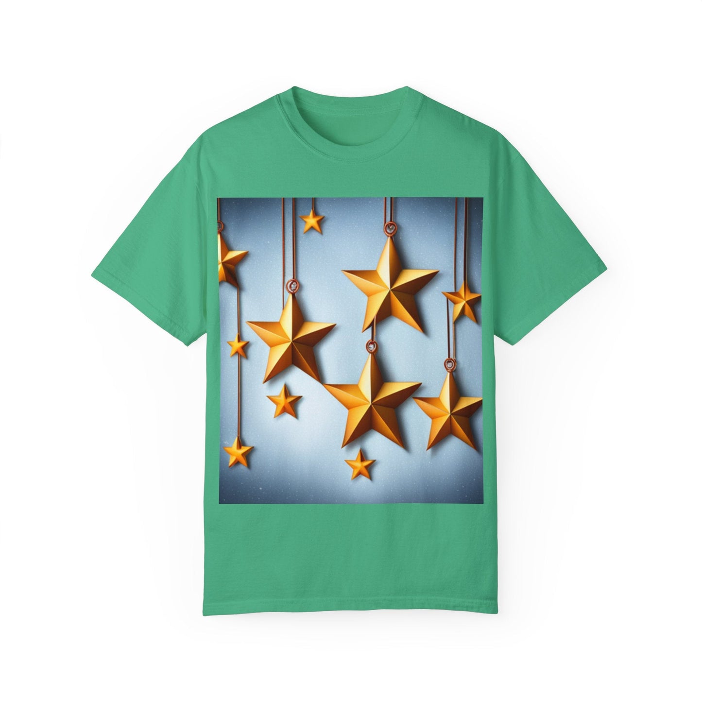 Best Seller Beautiful Golden Stars Unisex Garment-Dyed T-shirt