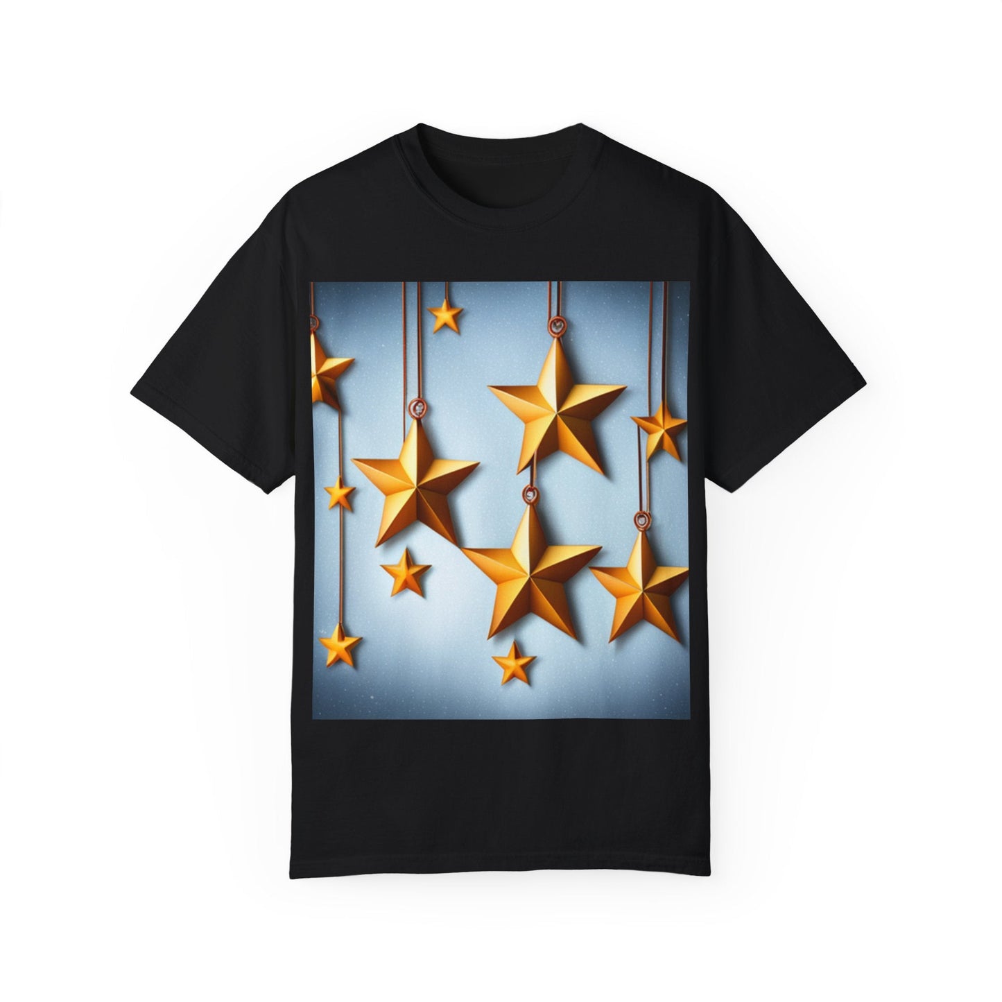 Best Seller Beautiful Golden Stars Unisex Garment-Dyed T-shirt