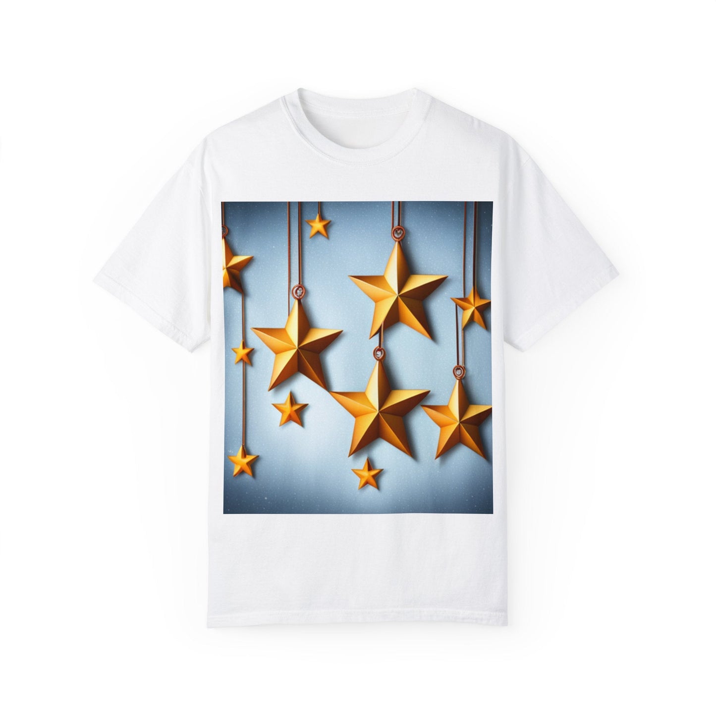 Best Seller Beautiful Golden Stars Unisex Garment-Dyed T-shirt