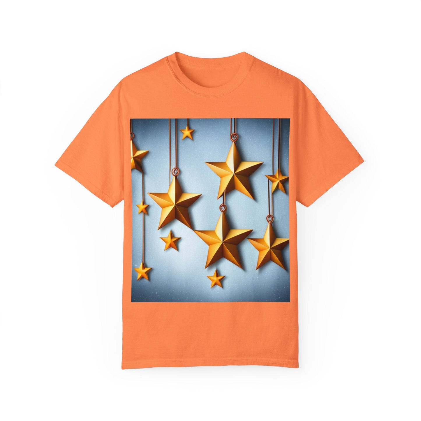 Best Seller Beautiful Golden Stars Unisex Garment-Dyed T-shirt