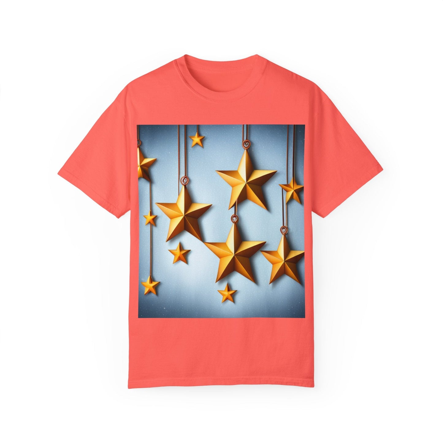 Best Seller Beautiful Golden Stars Unisex Garment-Dyed T-shirt