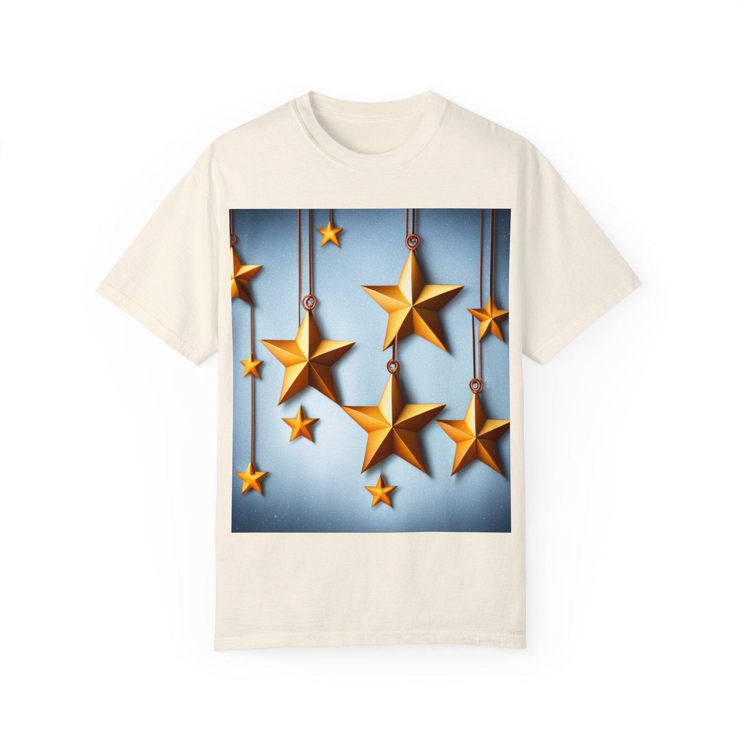 Best Seller Beautiful Golden Stars Unisex Garment-Dyed T-shirt