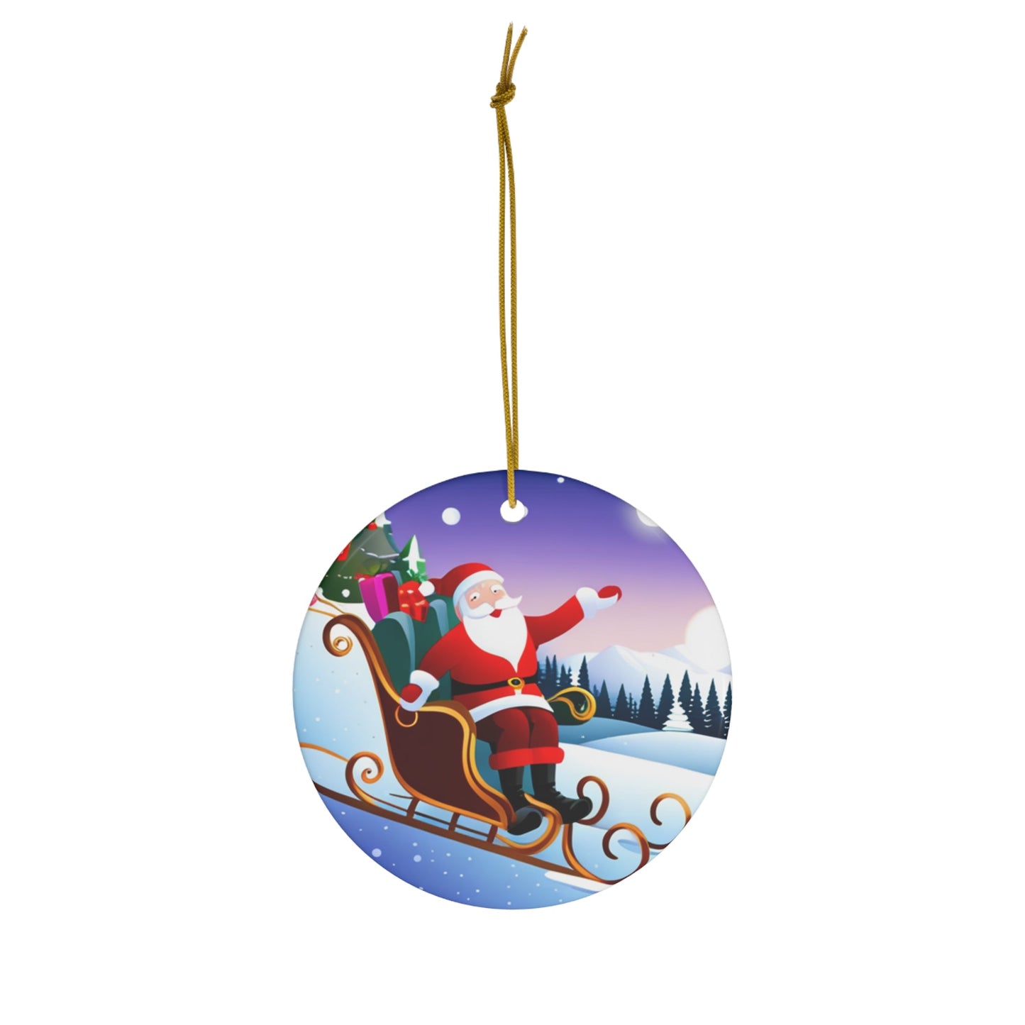 Festive Ceramic Ornament