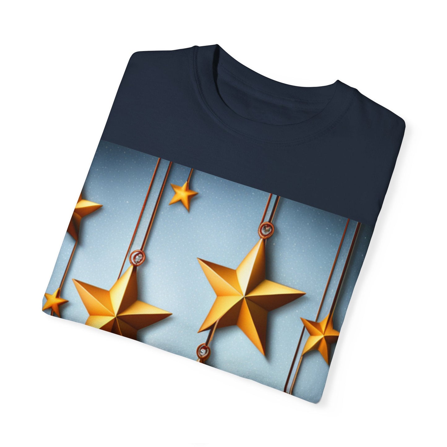 Best Seller Beautiful Golden Stars Unisex Garment-Dyed T-shirt