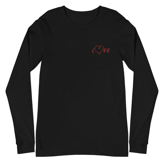 Love Joy Embroidered Unisex Long Sleeve Tee